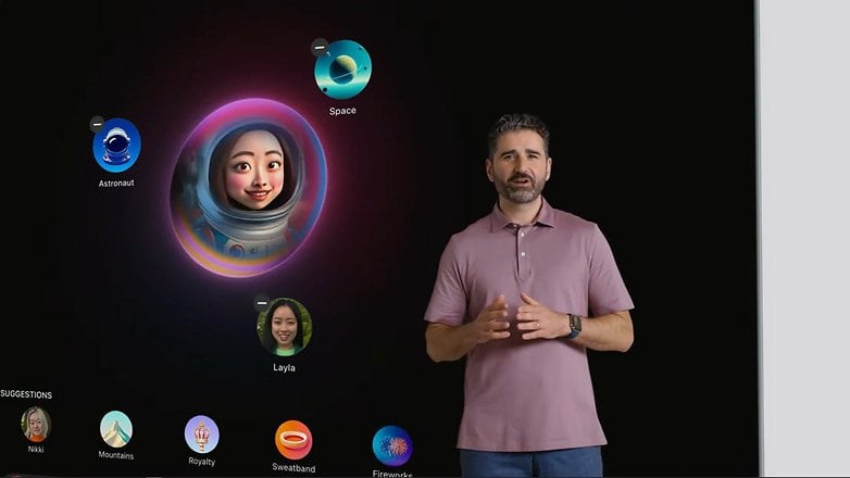 Screenshot of the Image Playground function Screenshot of the Image Playground function