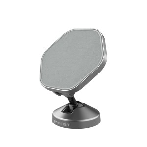 Smartish Car Mount with a gray magnetic face and adjustable base for secure phone attachment.