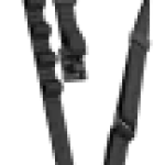 Black Case Clinger Crossbody Strap designed for hands-free phone carrying, featuring adjustable length and a tangle-free carabiner.