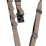 A tan-colored crossbody strap with adjustable features and a carabiner clip, designed for carrying phones hands-free.