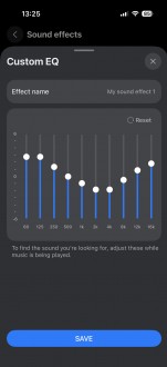 Huawei AI Life app interface, EQ profiles and Custom EQ
