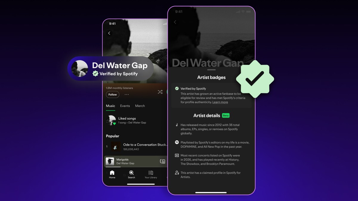 Spotify starts verifying non-AI artists, adds more details about all artists