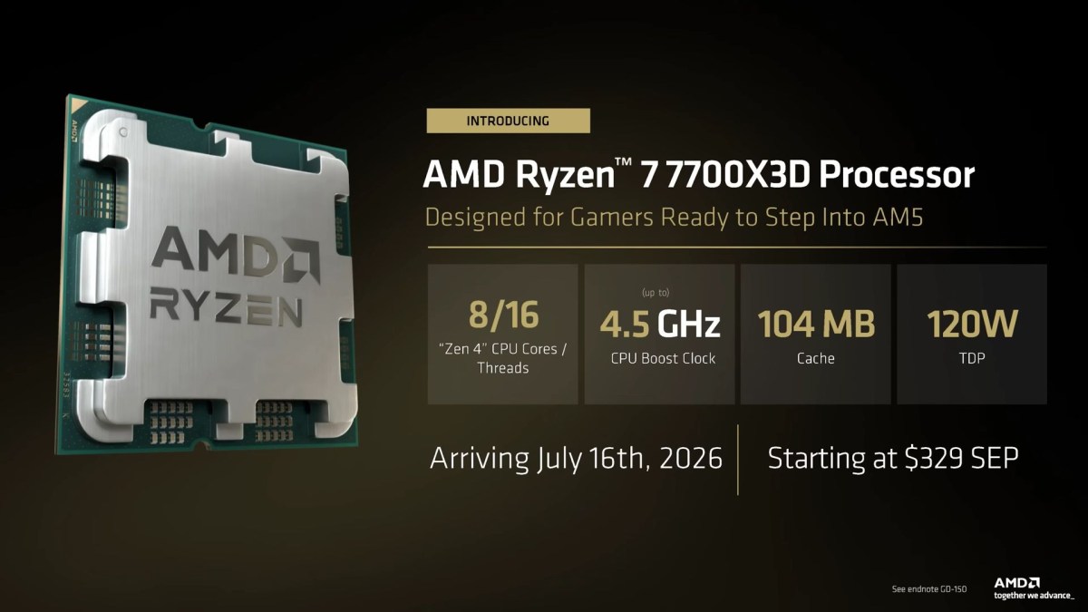 AMD rehashes old products at Computex 2026 with 5800X3D, 7700X3D, and RX 9070 GRE