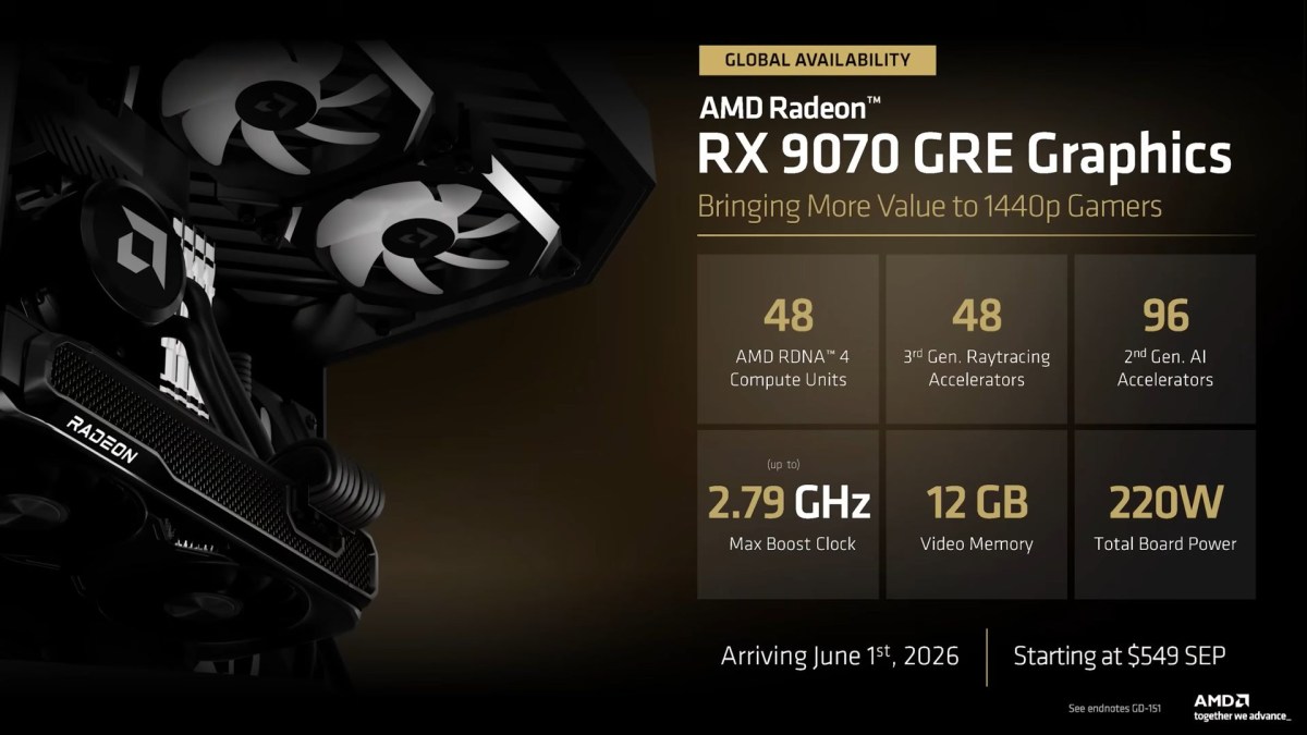 AMD rehashes old products at Computex 2026 with 5800X3D, 7700X3D, and RX 9070 GRE