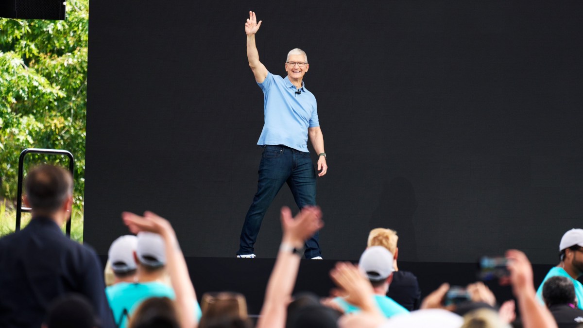 Apple CEO Tim Cook at WWDC 23